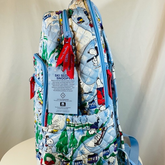 Vera Bradley Limited Edition Ski Slope Snoopy Campus Backpack - Picture 3 of 10